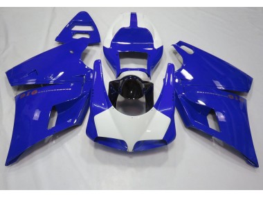 1993-2005 Gloss Blue & White Ducati 996 748 916 998 Fairings for Sale