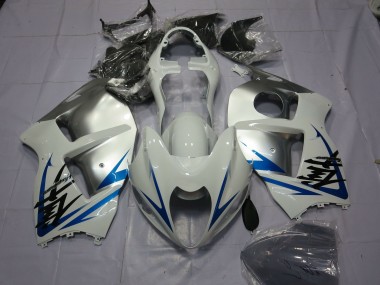 1997-2007 Blue White and Silver Suzuki GSXR 1300 Fairings for Sale