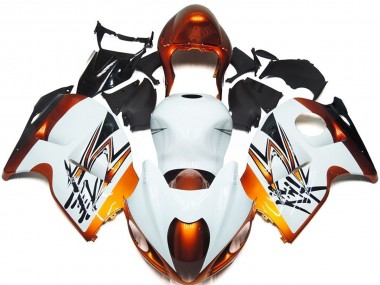 1997-2007 Bronze and White Style Suzuki GSXR 1300 Fairings for Sale