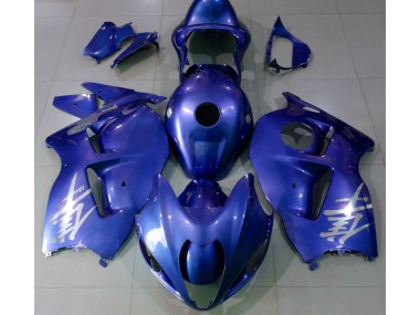 1997-2007 Gloss Blue & Silver Suzuki GSXR 1300 Fairings for Sale