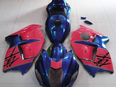 1997-2007 Gloss Blue and Red Suzuki GSXR 1300 Fairings for Sale