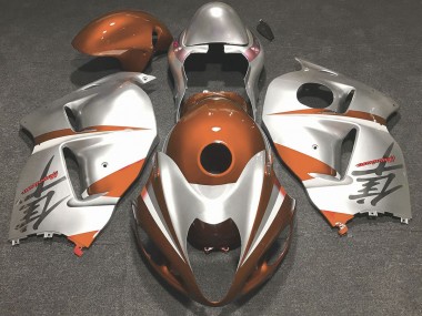 1997-2007 Gloss Orange and Silver Suzuki GSXR 1300 Fairings for Sale