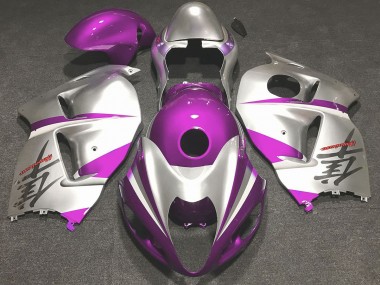 1997-2007 Gloss Pink and Silver Suzuki GSXR 1300 Fairings for Sale