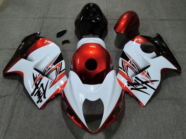 1997-2007 Gloss White and Orange Suzuki GSXR 1300 Fairings for Sale