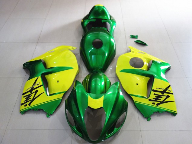 1997-2007 Green and Yellow Suzuki GSXR 1300 Fairings for Sale