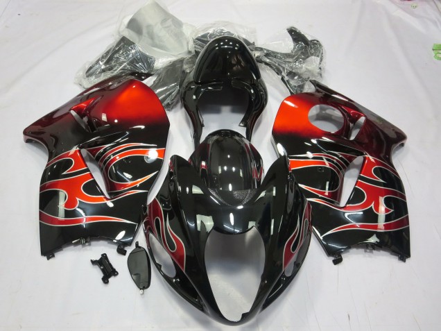 1997-2007 Red Swirl Suzuki GSXR 1300 Fairings for Sale