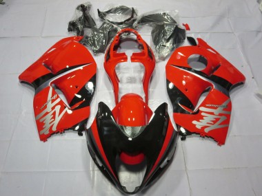 1997-2007 Red and Black Silver Decal Suzuki GSXR 1300 Fairings for Sale