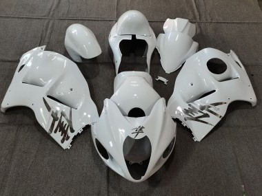 1997-2007 White Gloss OEM Style with Silver Decals Suzuki GSXR 1300 Fairings for Sale