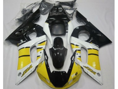 1998-2002 Gloss Yellow and Black Yamaha R6 Fairings for Sale