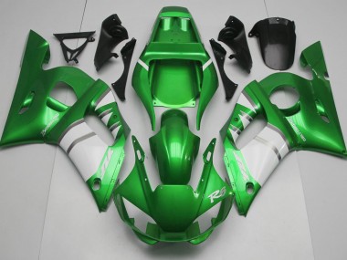 1998-2002 Green & White Yamaha R6 Fairings for Sale