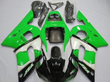 1998-2002 Green White and Black Yamaha R6 Fairings for Sale