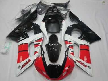 1998-2002 Red White Design Yamaha R6 Fairings for Sale