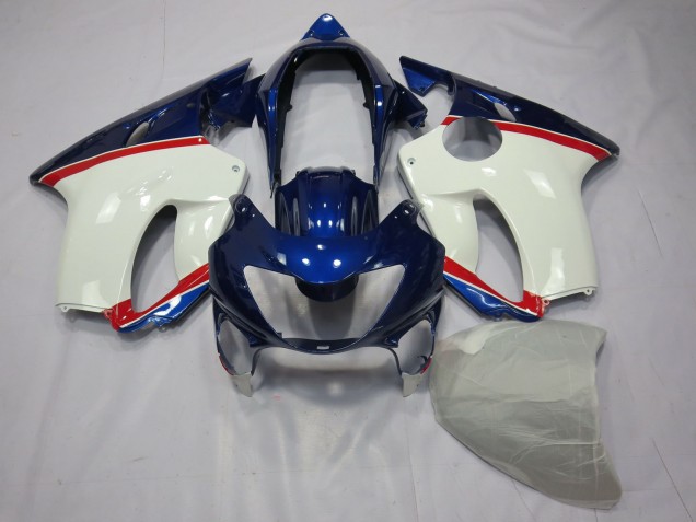 1999-2000 Deep Blue White and Red Honda CBR600 F4 Fairings for Sale