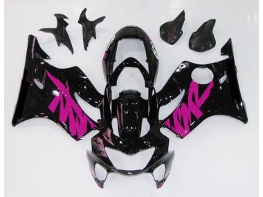 1999-2000 Gloss Black & Pink Honda CBR600 F4 Fairings for Sale