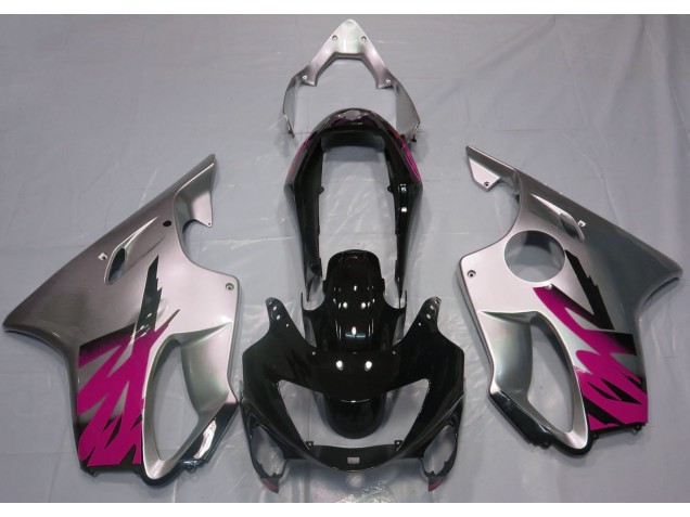 1999-2000 Gloss Silver & Pink Honda CBR600 F4 Fairings for Sale