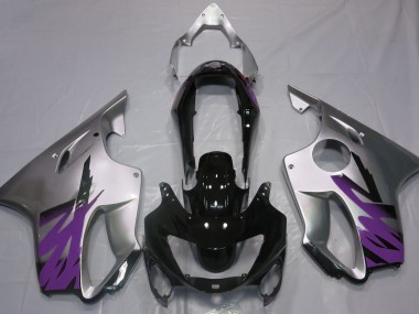 1999-2000 Gloss Silver & Purple Honda CBR600 F4 Fairings for Sale