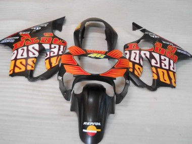 1999-2000 Matte Orange Black and Red Honda CBR600 F4 Fairings for Sale