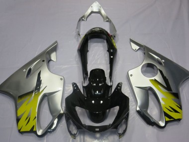 1999-2000 Silver Yellow and Black Honda CBR600 F4 Fairings for Sale