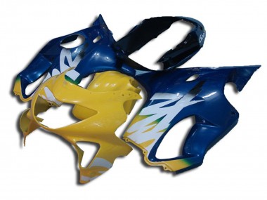 1999-2000 Yellow and Blue Honda CBR600 F4 Fairings for Sale