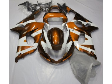 2000-2002 Gloss Orange & White Suzuki GSXR 1000 Fairings for Sale