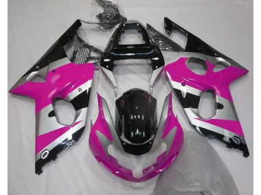 2000-2002 Pink Silver OEM Style Suzuki GSXR 1000 Fairings for Sale