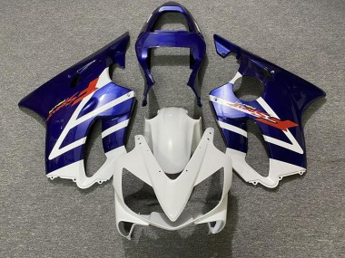 2001-2003 Deep Blue and White Honda CBR600 F4i Fairings for Sale