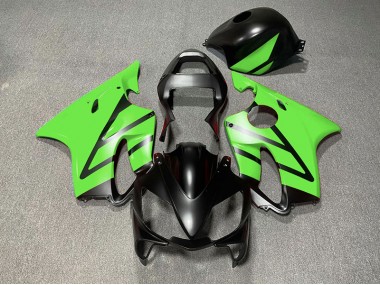 2001-2003 Matte Black and Green Honda CBR600 F4i Fairings for Sale