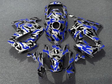 2002-2012 Blue Camo Honda VFR800 Fairings for Sale