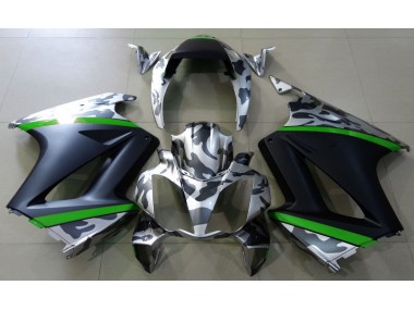 2002-2012 Gray Camouflage & Green Honda VFR800 Fairings for Sale