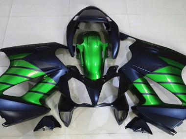 2002-2012 Matte Black & Green Honda VFR800 Fairings for Sale