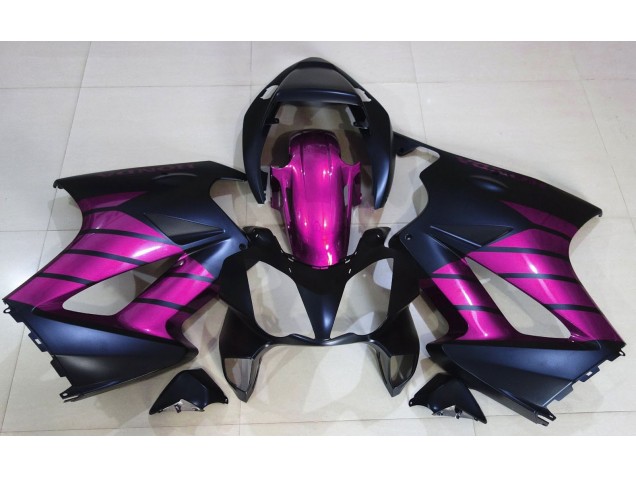 2002-2012 Matte Black & Pink Honda VFR800 Fairings for Sale