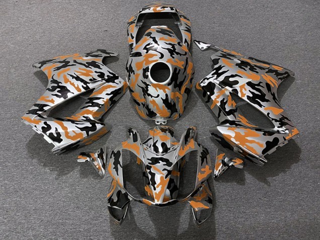 2002-2012 Orange Camo Honda VFR800 Fairings for Sale