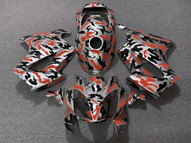 2002-2012 Red Camo Honda VFR800 Fairings for Sale