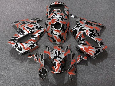 2002-2012 Red Camo Honda VFR800 Fairings for Sale