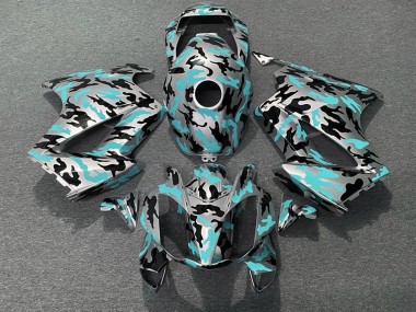 2002-2012 Teal Camo Honda VFR800 Fairings for Sale