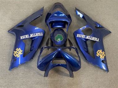 2003-2004 Deep Blue Kawasaki ZX6R Fairings for Sale