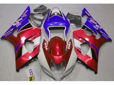 2003-2004 Gloss Candy Red and Blue Suzuki GSXR 1000 Fairings for Sale