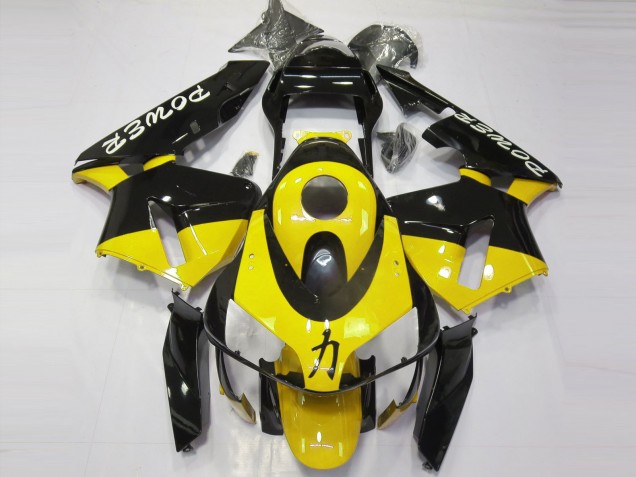 2003-2004 Gloss Yellow Power Honda CBR600RR Fairings for Sale