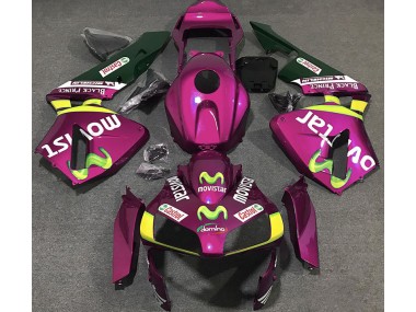 2003-2004 Hot Pink Movistar Honda CBR600RR Fairings for Sale