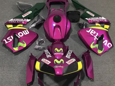 2003-2004 Hot Pink Movistar Honda CBR600RR Fairings for Sale