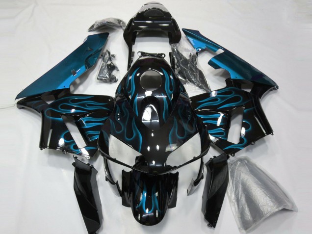 2003-2004 Light Blue Flames Honda CBR600RR Fairings for Sale