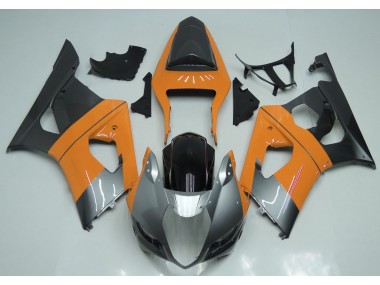 2003-2004 Light Orange Silver and Black Suzuki GSXR 1000 Fairings for Sale