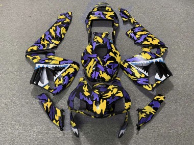 2003-2004 Purple and Yellow Camo Honda CBR600RR Fairings for Sale