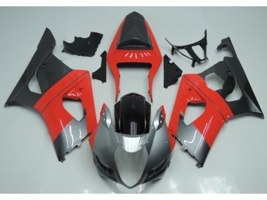 2003-2004 Red Silver and Black Suzuki GSXR 1000 Fairings for Sale