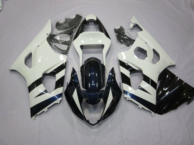 2003-2004 White and Black Suzuki GSXR 1000 Fairings for Sale