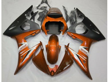 2003-2005 Gloss Orange & White Yamaha R6 Fairings for Sale