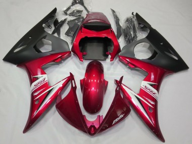 2003-2005 Gloss Red & White Yamaha R6 Fairings for Sale