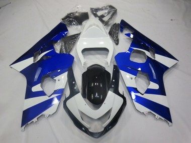 2004-2005 Blue White OEM Style Suzuki GSXR 600-750 Fairings for Sale