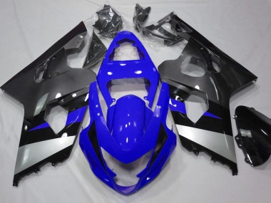 2004-2005 Blue and Silver Suzuki GSXR 600-750 Fairings for Sale