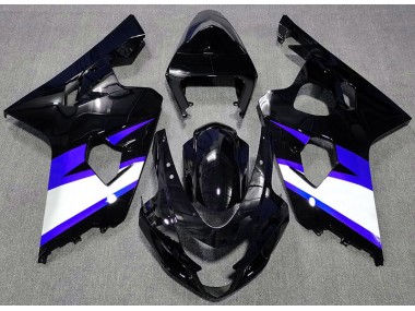 2004-2005 Gloss Black & Blue Suzuki GSXR 600-750 Fairings for Sale